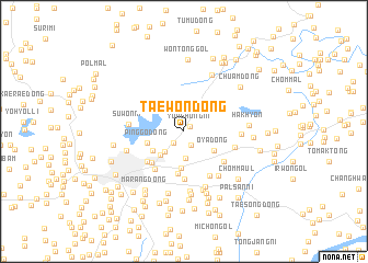 map of Taewŏn-dong