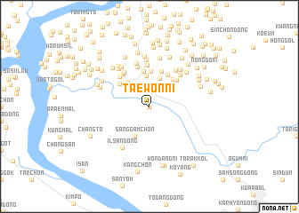 map of Taewŏn-ni