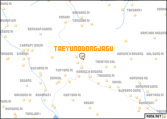 map of Taeyu-nodongjagu