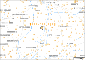 map of Tafahnā al ‘Azab