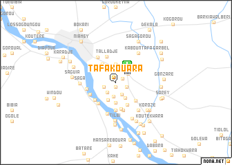 map of Tafa Kouara