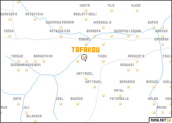 map of Tafakou