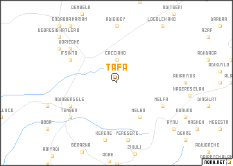 map of Tʼafa