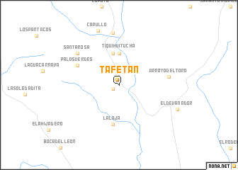 map of Tafetán