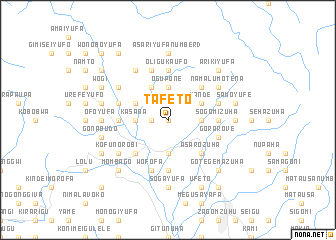 map of Tafeto