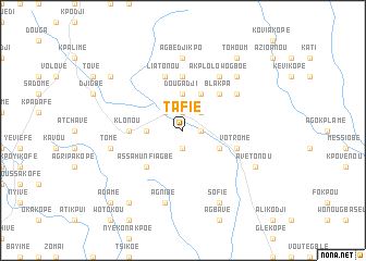 map of Tafié