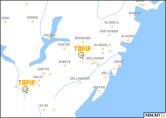 map of Ţafīf