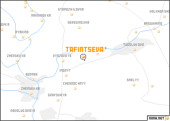 map of Tafintsëva