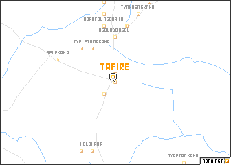 map of Tafiré