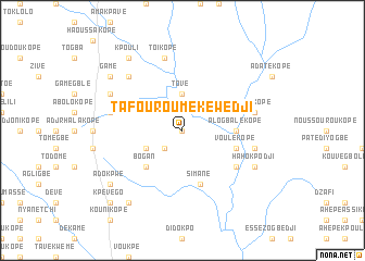 map of Tafouroumé Kéwédji