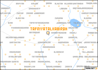 map of Tafrīyat al Kabīrah