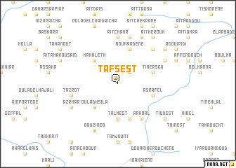 map of Tafsest