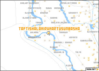 map of Taftīsh al Amīr ‘Umar Ţūsūn Bāshā