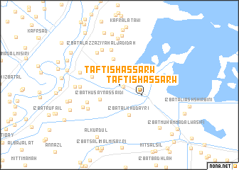 map of Taftīsh as Sarw