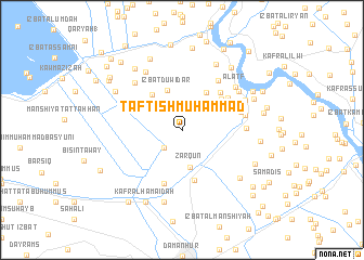 map of Taftiṣh Muhammad