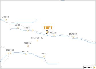 map of Taft