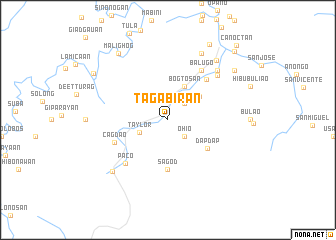 map of Tagabiran