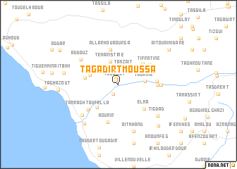 map of Tagadirt Moussa