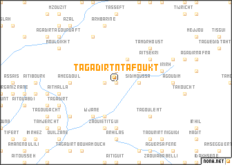 map of Tagadirt nʼTafoukt