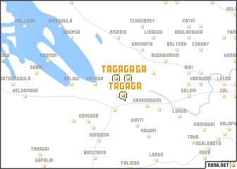 map of Tagaga