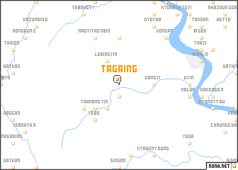 map of Tagaing