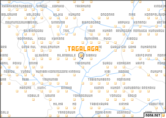 map of Tagalaga