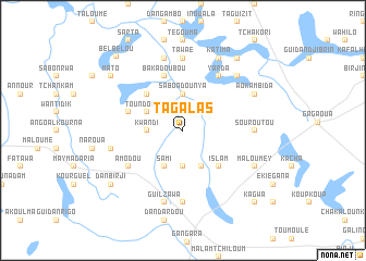 map of Tagalas