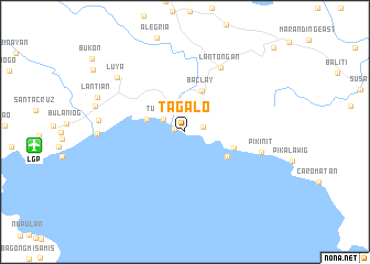 map of Tagalo