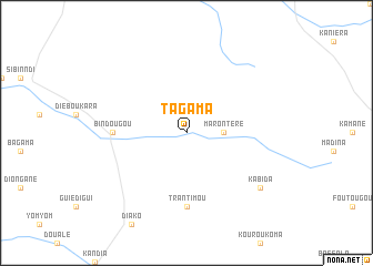 map of Tagama