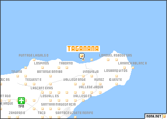 map of Taganana