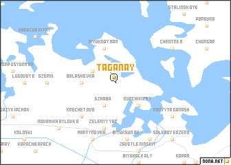 map of Taganay