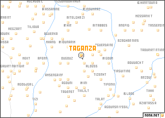 map of Taganza