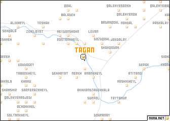map of Tagān