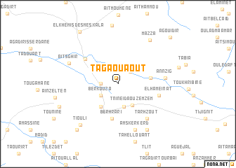 map of Tagaouaout