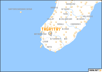 map of Tagaytay