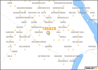 map of Tagaza