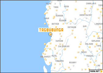 map of Tagbubunga