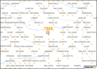 map of Tage