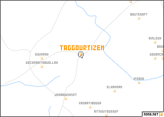 map of Taggourt Izem