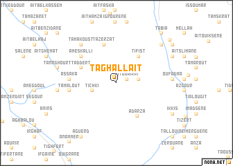 map of Taghallaït