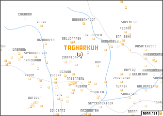 map of Tagharkūh