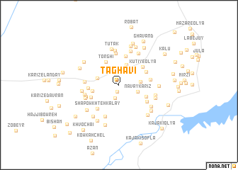 map of Taghāvī