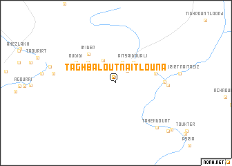 map of Taghbalout nʼAït Louna