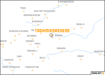 map of Taghi nʼIksassene