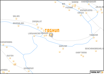 map of Ţāghūn