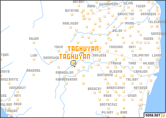 map of Taghuyan