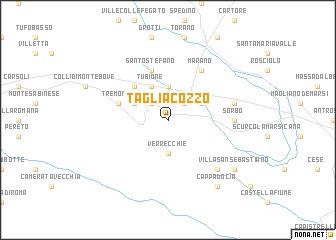 map of Tagliacozzo