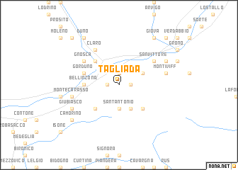 map of Tagliada