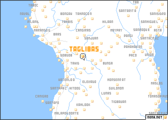 map of Taglibas