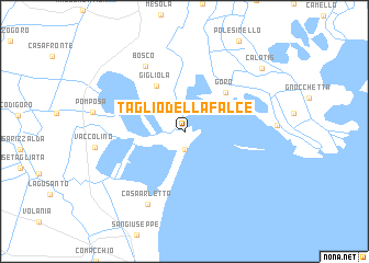 map of Taglio della Falce